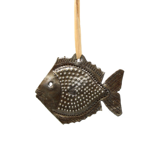 Global Crafts Coastal Sea Creatures Trio Haitian Steel Drum Ornaments