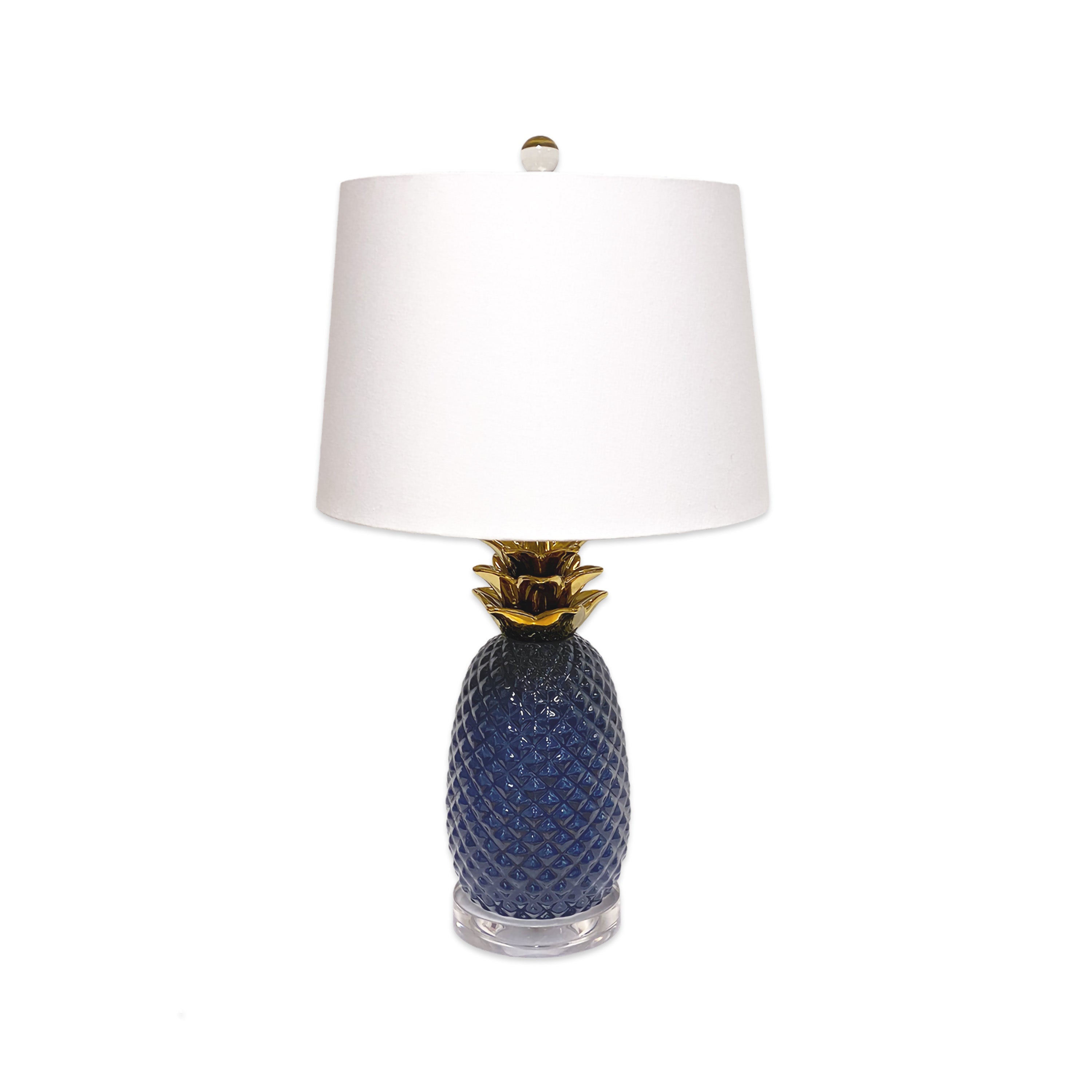 Pier 1 Pineapple Navy And Gold Table Lamp – Pier Collection