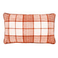 Pier 1 Rust Plaid Reversible Lumbar Pillow
