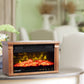 Heat Surge Mini Glo Efficiency Plus Touch Hd Widescreen Portable Electric Fireplace Heater, Air Filtration