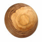 Rustic Olive Wood Bowl With Batik Bone Inlay, 6-Inch