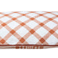 Pier 1 Rust Plaid Reversible Lumbar Pillow