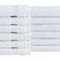 Classic Turkish Towels Genuine Cotton Soft Absorbent Villa Collection Washcloth 12 Piece Set