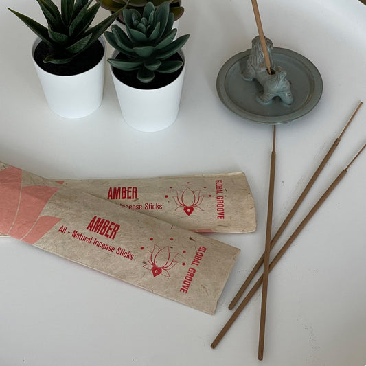 All Natural Stick Incense, Amber (2 Packs)