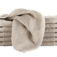 Classic Turkish Towels Genuine Cotton Soft Absorbent Villa Collection Washcloth 12 Piece Set