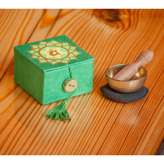 Mini Meditation Bowl Box: 2In Heart Chakra