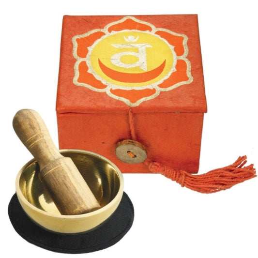Mini Meditation Bowl Box: 2In Sacral Chakra