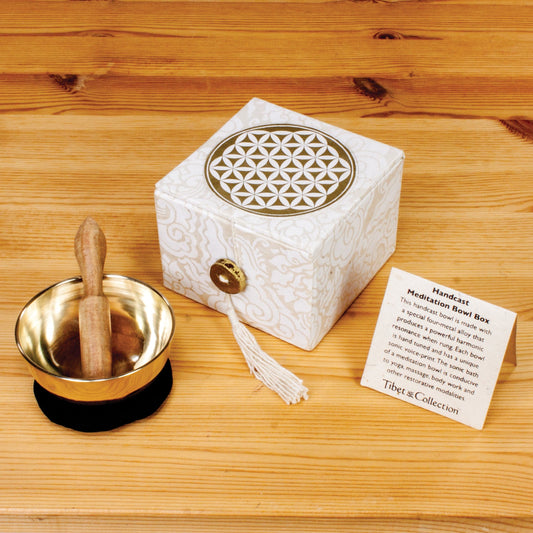 Meditation Bowl Box: 3 Inch Flower Of Life