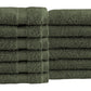 Classic Turkish Towels Genuine Cotton Soft Absorbent Villa Collection Washcloth 12 Piece Set
