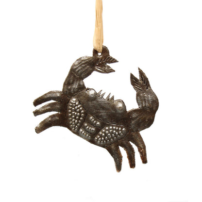 Global Crafts Coastal Sea Creatures Trio Haitian Steel Drum Ornaments