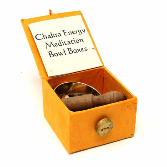 Mini Meditation Bowl Box: 2In Solar Plexus Chakra