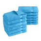 Classic Turkish Towels Genuine Cotton Soft Absorbent Villa Collection Washcloth 12 Piece Set